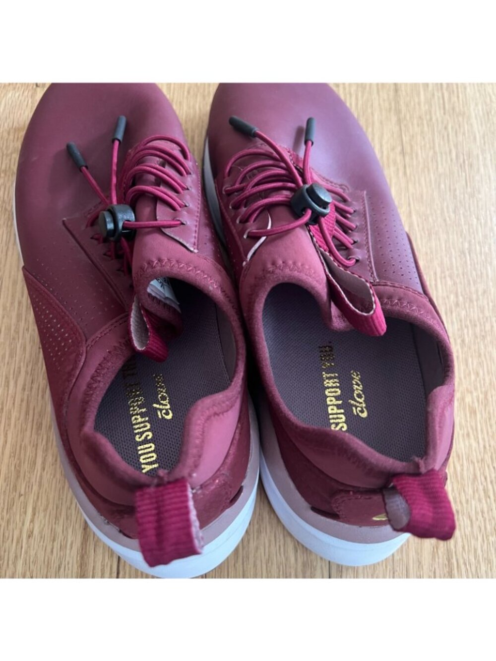 Clove Royal Maroon Nursing Healthcare Comfort Shoes Women's Size 8 - Picture 7 of 9